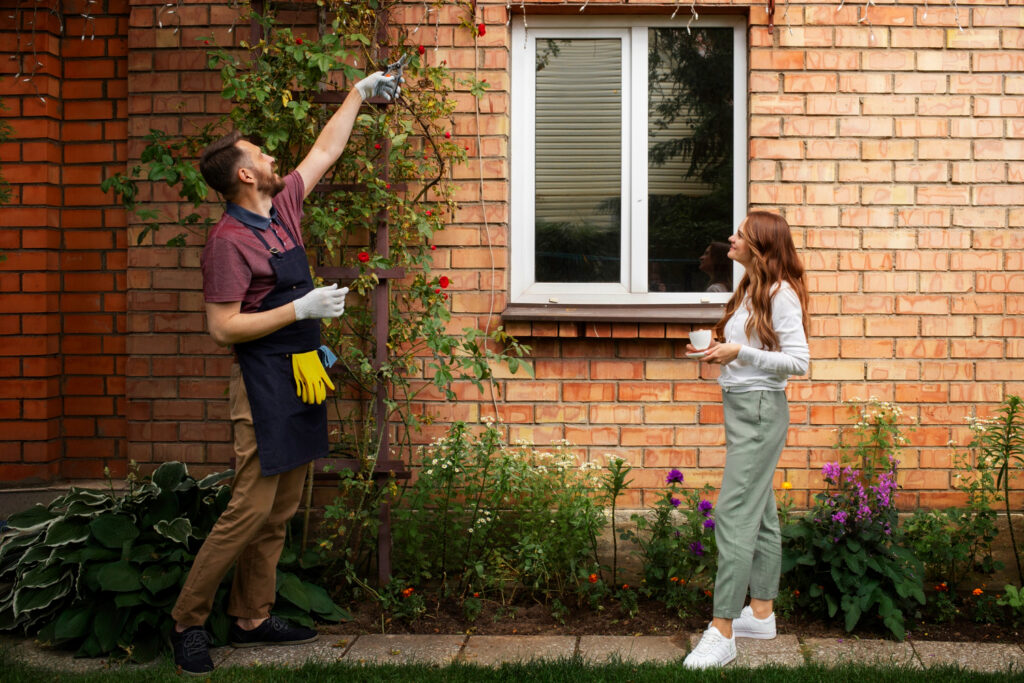 Before and after comparison related to outdoor home improvement projects that add value