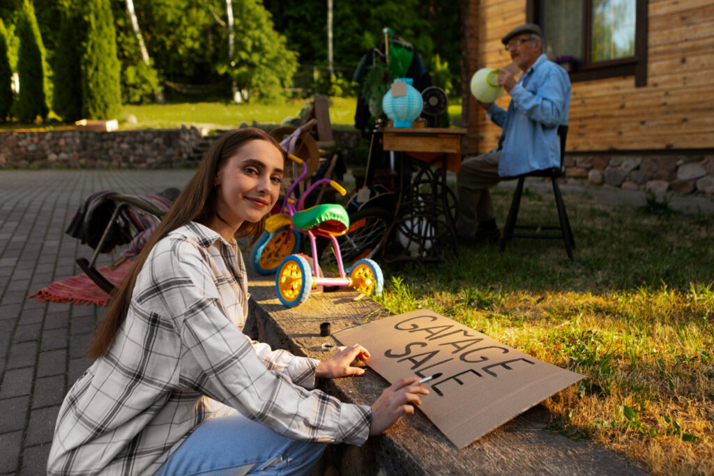 Homeowner performing outdoor home improvement projects that add value task